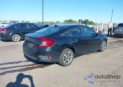 2018 Honda Civic Ex from USA, damaged, VIN 19XFC2F76JE039444